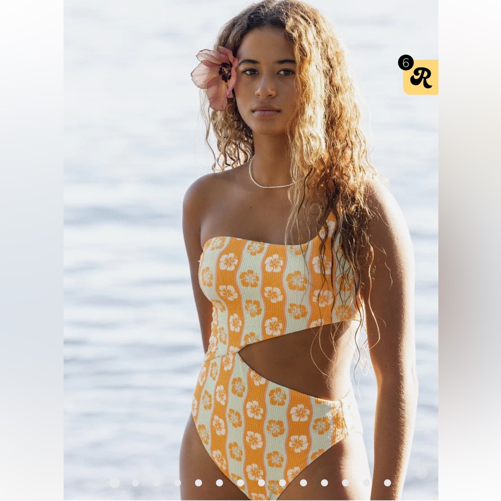 Roxy Wavy Babe One-Piece Swimsuit